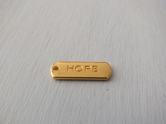"HOPE" Anhänger in Gold und Silber